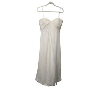 'Pronovias' Pleated Dress Wedding Dress Ivory Color Sz.14